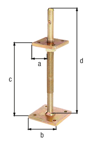 Alberts® I-Pfostenträger höhenverstellbar 100-230mm