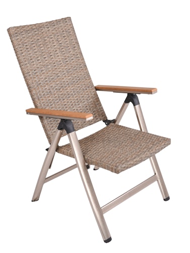 Garden Pleasure Gartenmöbel Set FLORENCE 13, Tisch 192 x 100 + 6 Hochlehner, Aluminium / Nonwood / Polyrattan