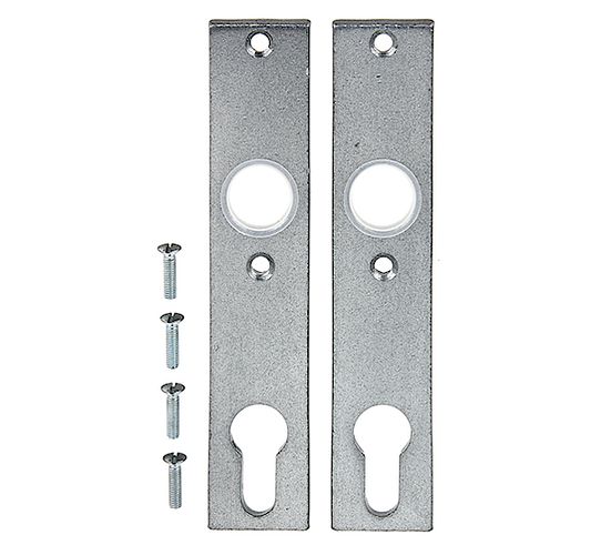 Alberts® Langschild,ein Paar,SB,geschmiedet,vz,silbergrau einbrennlackiert,LxB 30x155mm 554309