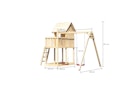 Vorschaubild Akubi Stelzenhaus Frieda mit Doppelschaukelanbau