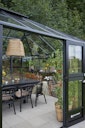 Juliana Gewächshaus Grand Oase anthrazit - 3 mm Sicherheitsglas - 25,6 m²