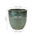 Vorschaubild Klocke Design Pflanzgefäß / Blumentopf Keramik ⌀ 23 cm x H 20 cm