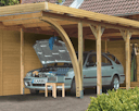 Vorschaubild Karibu Rundbogen / Einfahrtsbogen für Carport 12 x 12 cm