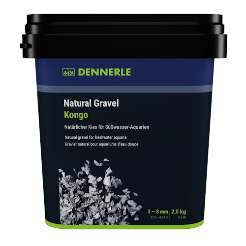 DENNERLE Natural Gravel Kongo 2,5 Kilogramm Aquarieneinrichtung