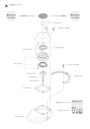 Husqvarna Heckenscheren/Stabheckenscheren 20070500001 123HD60