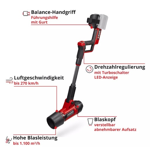 Einhell PROFESSIONAL Akku-Laubbläser GP-LB 36/270 Li E BL-Solo 3433570