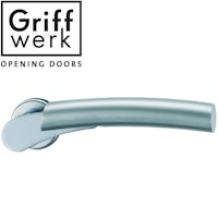 GRIFFWERK Griffpaar für Schlosskasten RAFFAELA-Chrom/Perla Silbermatt