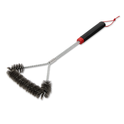Weber Dreiseitige Grillbürste - 46 cm, mit Edelstahlborsten