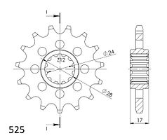 Supersprox Ritzel 525 14Z