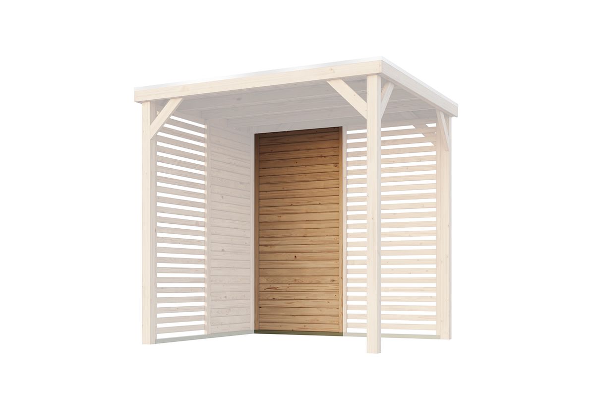 Karibu Seitenwand halbe Breite für Pavillon Cubeco