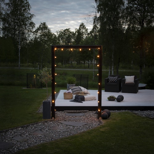 Konstsmide Weihnachtsbeleuchtung LED Party Lichterketten Erweiterung, 20 bernsteinfarbenen Dioden