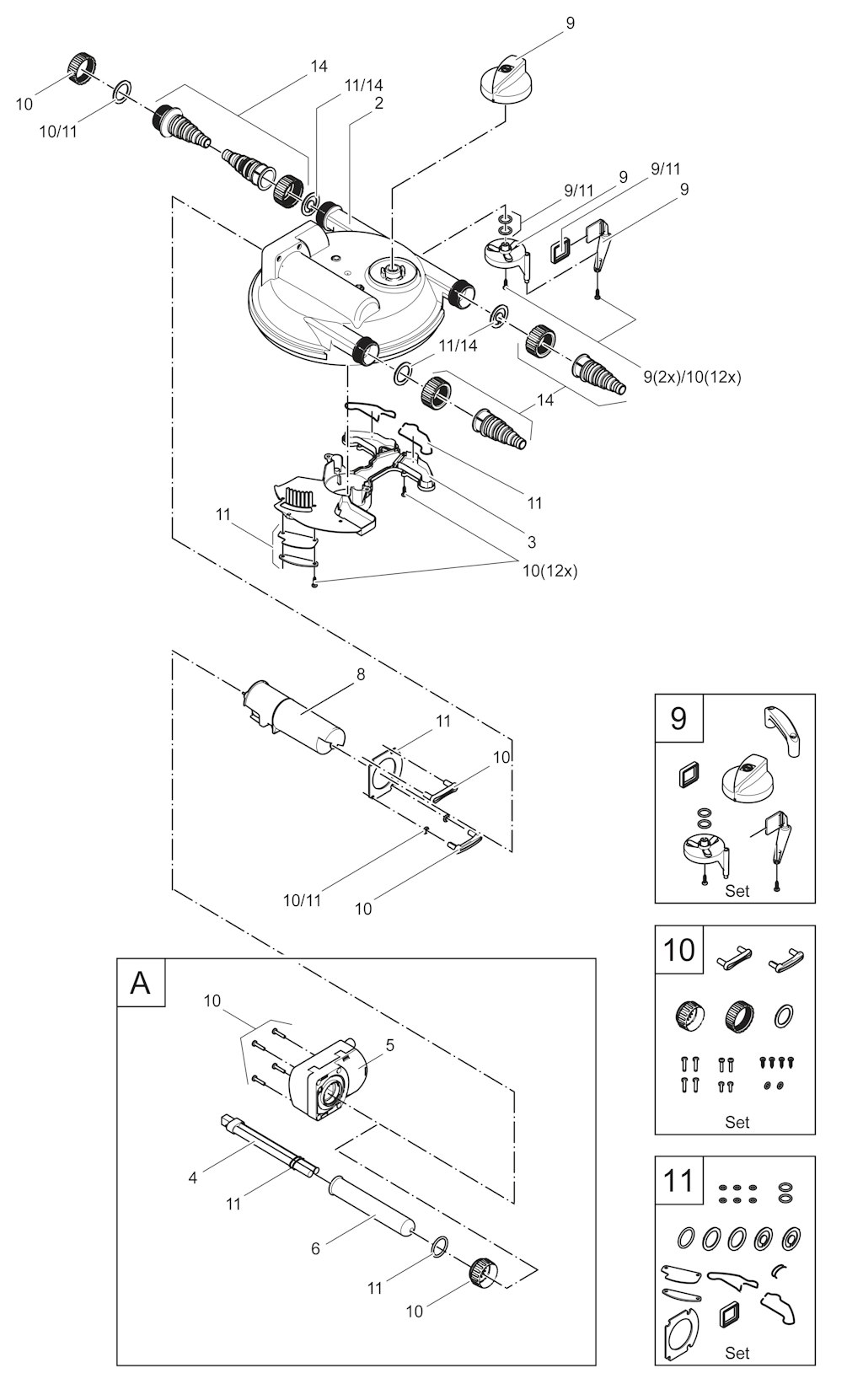 Explosionszeichnung Ersatzteile
