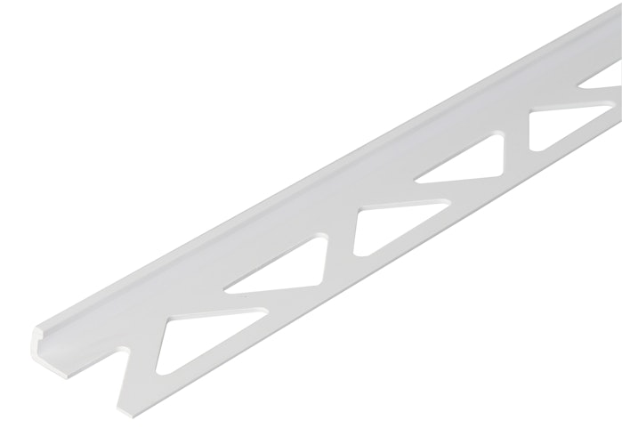 Alberts® Fliesen-Abschlussprofil, Kunststoff, weiß, Breite 23,5mm, Länge 2,5m