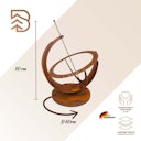 Vorschaubild Badeko Sonnenuhr ,,Schönblick“ in Edelrostoptik