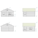 Vorschaubild Palmako Ferienhaus Emily 40,1 + 5,2 m² - 70 mm