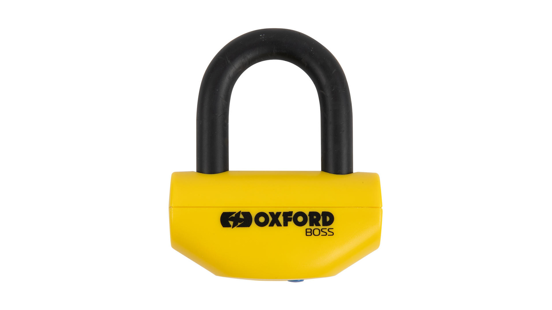 Oxford Bremsscheibenschloss gelb / schwarz, Bremsscheibenschloss "Boss" Schließbügel mit 12