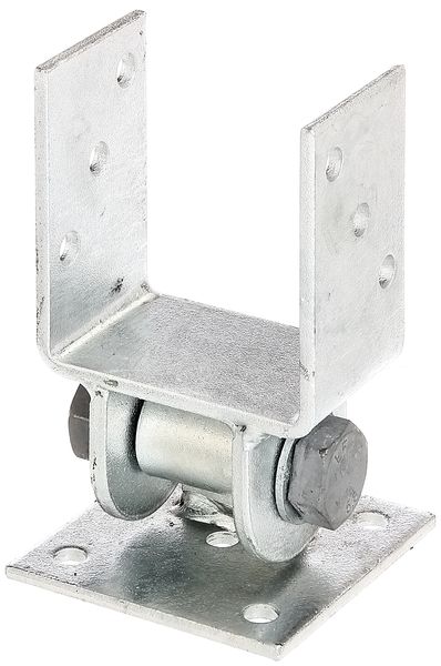 Alberts® Pfostenträger mit beweglichem Oberteil für schräge Mauern Breite: 91mm Tiefe: 60mm