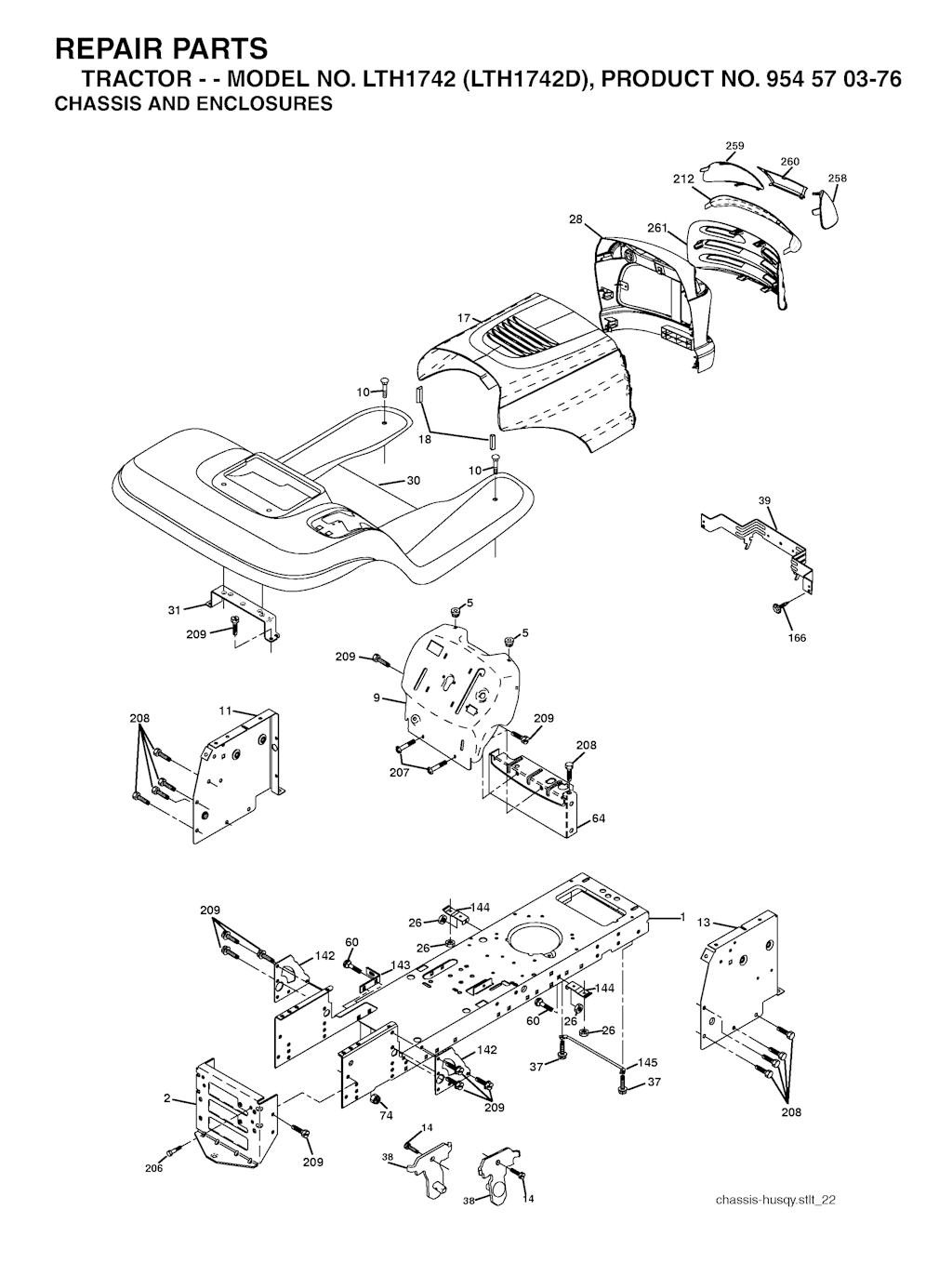 Explosionszeichnung Ersatzteile