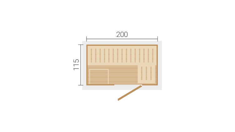 Weka Saunahaus Kaapi 1 - 40 mm