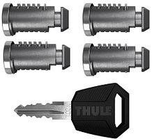 Thule One-Key-System 4 Schlösser schwarz/silber