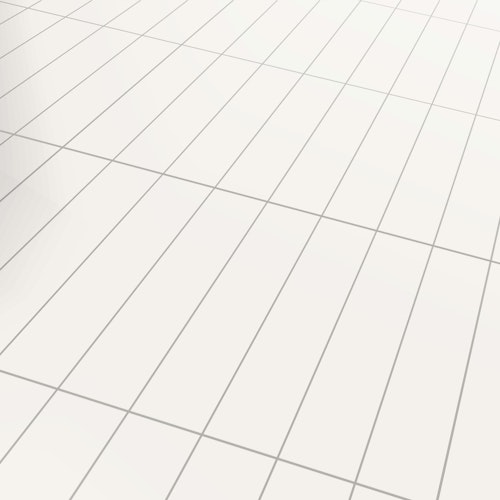 Revét Vinyl Wandfliese Butcherblock Weiß Hochglanz 120 x 60 cm