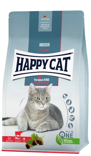 HAPPY CAT Supreme Indoor Adult Voralpen-Rind Katzentrockenfutter