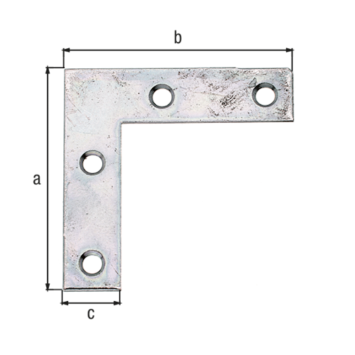 Alberts® Möbelwinkel, sendzimirverzinkt, HxLxB 40x40x10 mm 336851