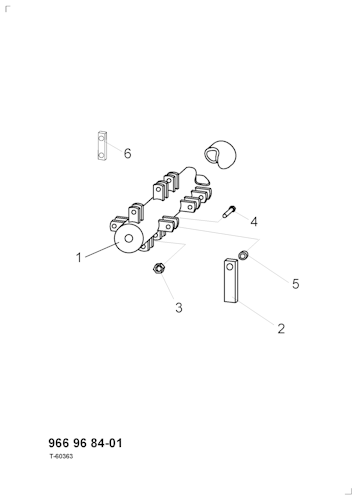 Husqvarna Zubehör für Aufsitzmäher 966968401 Vertikutierwelle für Schlegelmäher