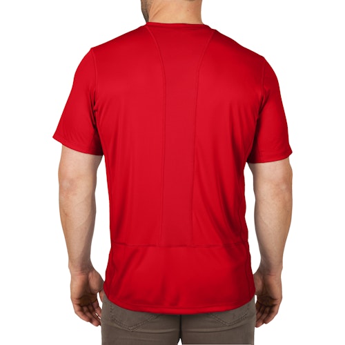 Milwaukee WWSSRD-M Funktions-T-Shirt rot mit UV-Schutz 4932493069