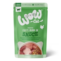 WOW Cat Saucen-Menü mit Filetstückchen - Katzenassfutter