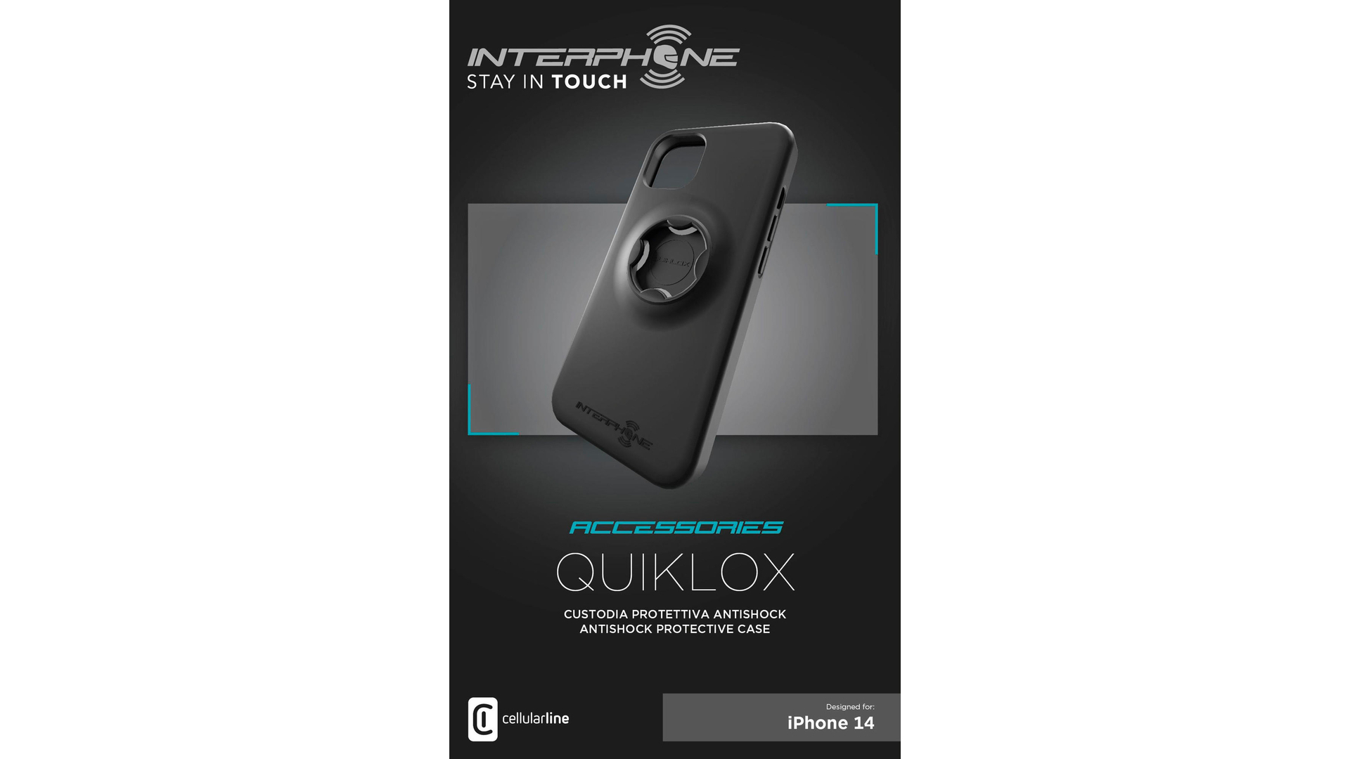 INTERPHONE Handycase Quiklox IPHONE 14 Pro schwarz