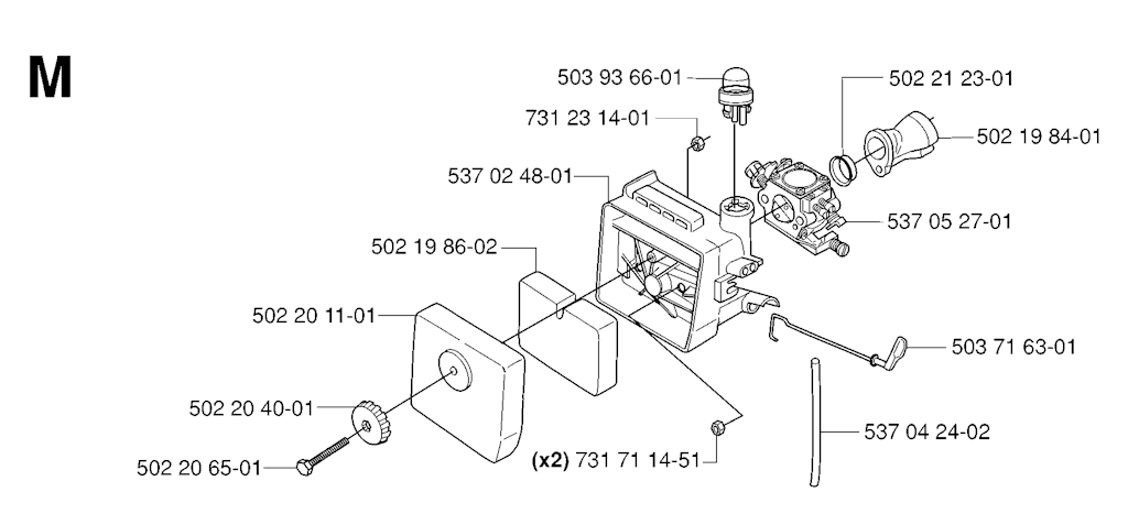 Explosionszeichnung Ersatzteile