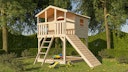 Akubi Stelzenhaus Benjamin mit Holzrampe