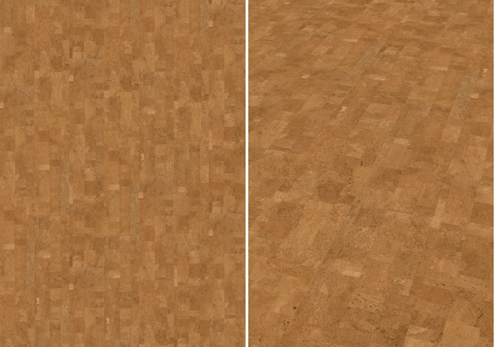 KWG Morena Atlantico natur HWÖ edelfurniert Kork-Fertigparkett uniclic 90x30 cm