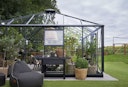 Juliana Gewächshaus Grand Oase anthrazit - 3 mm Sicherheitsglas - 25,6 m²