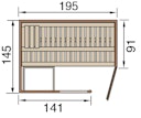 Vorschaubild Weka Premium Massivholzsauna Cubilis 1 mit Glastür+Fenster - ohne Montageservice - 45 mm