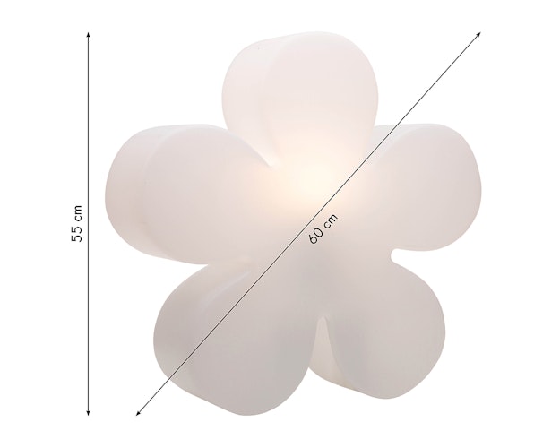 8 seasons design LED-Dekoleuchte Shining Flower Ø 60 cm (WW)