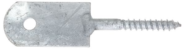 Alberts® Zaunriegelhalter,feuerverzinkt,zum Anschrauben,Holzgewinde 8x60 mm,Länge 120 mm 