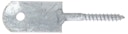Alberts® Zaunriegelhalter,feuerverzinkt,zum Anschrauben,Holzgewinde 8x60 mm,Länge 120 mm 