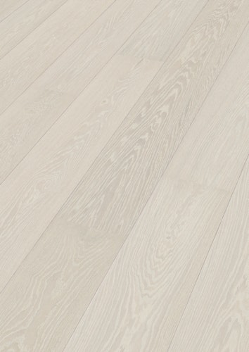 MEISTER Lindura-Holzboden HD 400 (EasyStep SF - B-Ware) | ultramattlackiert 2200 mm x 270 mm  Eiche natur polarweiß gebürstet 8920 - 2200 mm - 2. Wahl