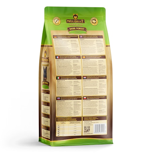 WOLFSBLUT Dark Forest Wildfleisch mit Süßkartoffeln Hundetrockenfutter