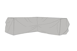 Brafab Schutzhülle für Loungesofa, 254 / 330 x 90 x 66 cm, Polyester / PVC - Abverkauf