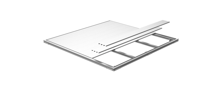 Stellfuß-Fundament SmartBase für Biohort Gerätehaus Neo mit Einzeltür oder Doppeltür