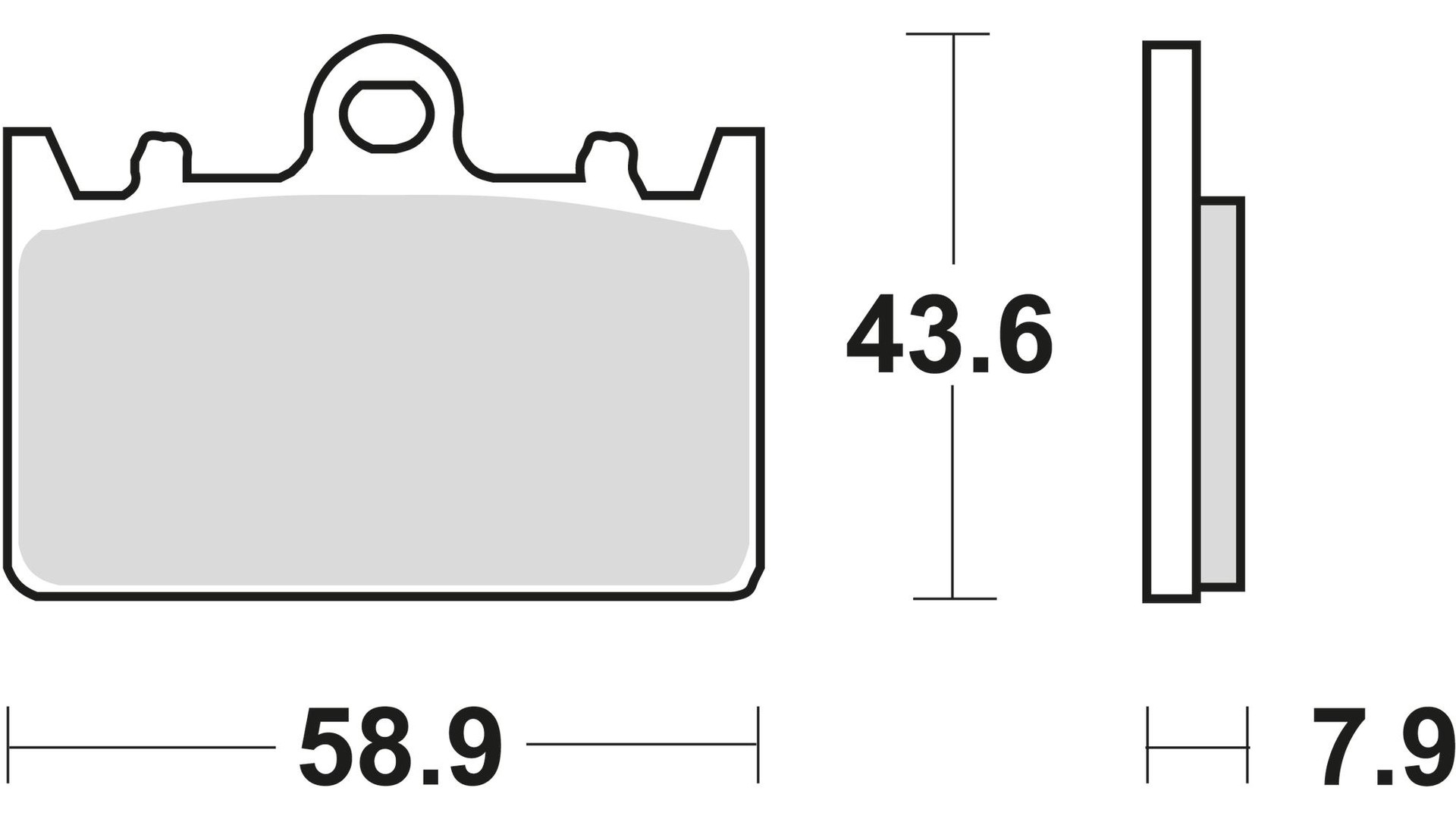 TRW Bremsbelag Typ Organisch Standard mit ABE, Bremsbelag "MCB 643" Satz