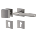 Vorschaubild Griffwerk Wechselgarnitur VAYA 136 ARIS fast2fix Fast2Fix Rosetten eckig Knopf SQUARE Samtgrau R