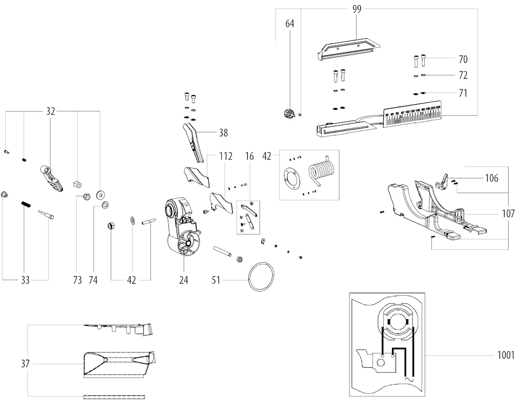 Explosionszeichnung Ersatzteile