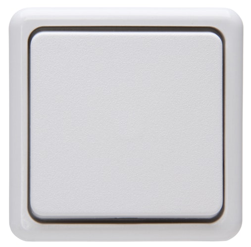 Kopp Kreuzschalter Aufputz arktis-weiß