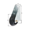 Vorschaubild Alberts® Torlaufrolle f. schwere Tore feuerverzinkt zum Anschrauben Durchmesser 80mm 