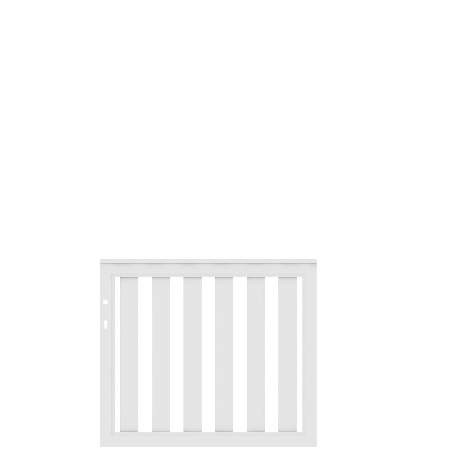 TraumGarten LONGLIFE CLEO Tor weiß - gerade DIN li/re