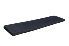 GWW Bierbankauflage 216 x 27 x 4 cm, 100 % Baumwolle SchwarzZubehörbild